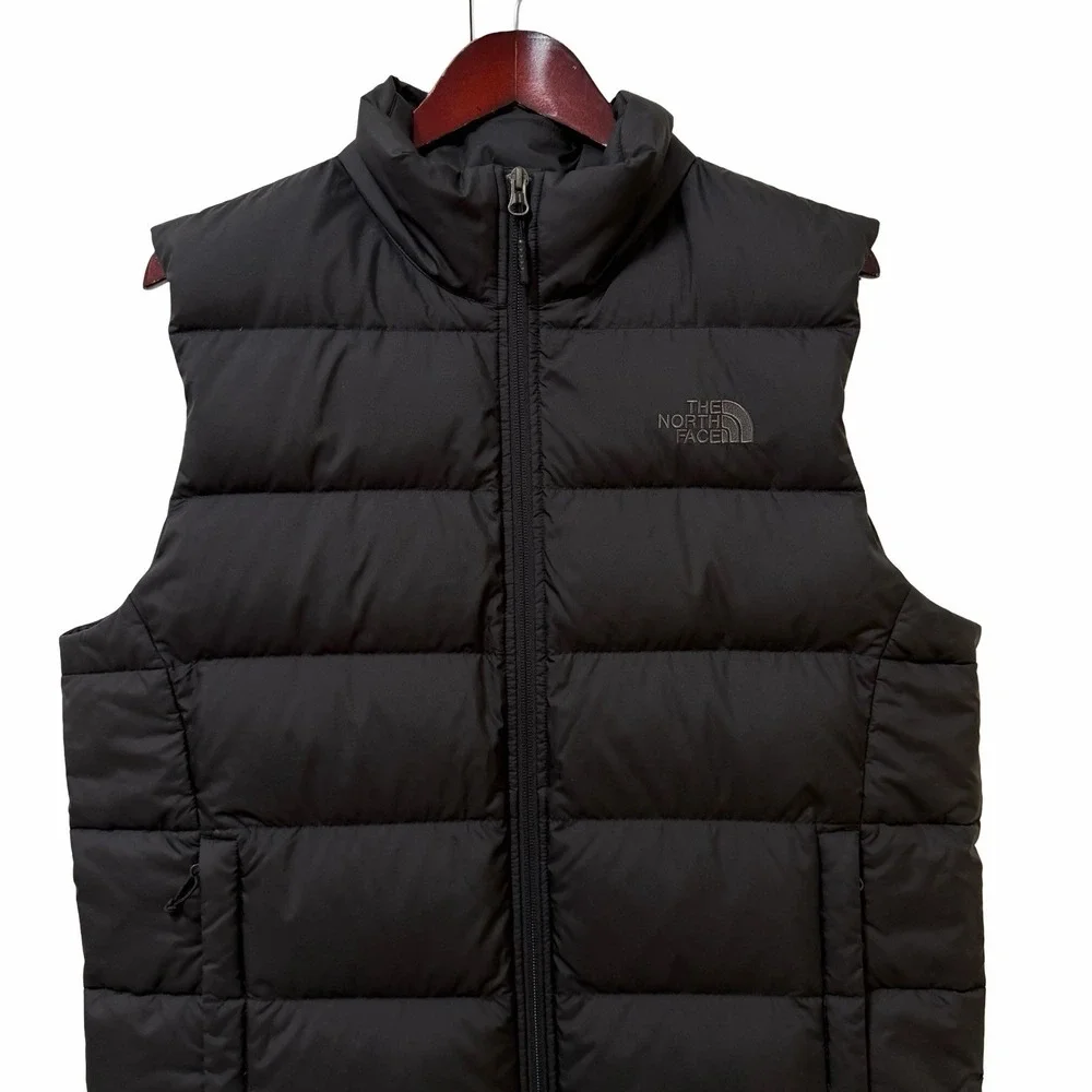 The North Face Mens 550 Down Full Zip Puffer Vest Size M Black Outdoors Packable